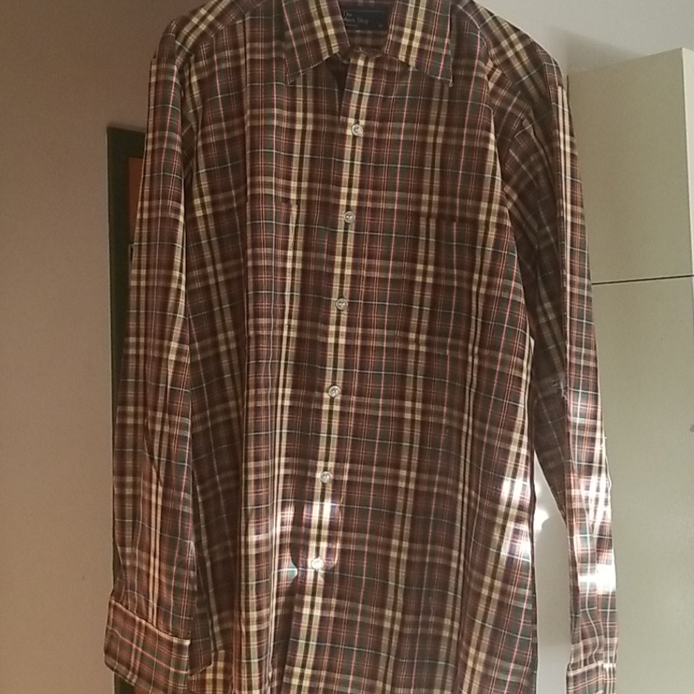 Vintage men's plaid shirt